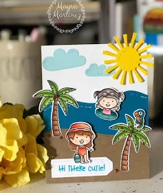Sunny Studio Stamps: Coastal Cuties Sending Sunshine Customer Card by Mayra Martinez