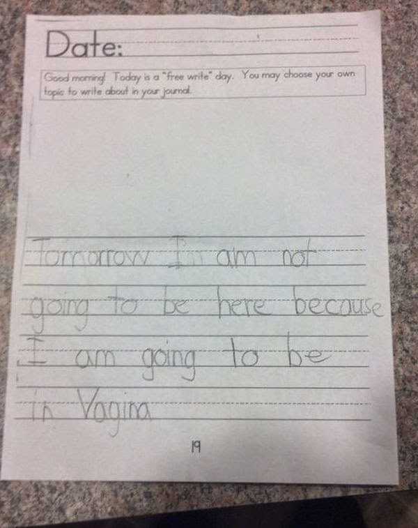 Funny Kids Spelling Mistake 