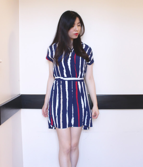 gearbest haul, gear best review, gearbest shop review, gear best dress blog review, gearbest shop, stripe shirt dress blue, gearbest dresses 