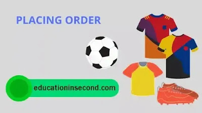 Write a letter placing an order for sports equipment for your school
