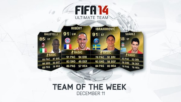 FIFA 14 Ultimate Team, equipo de la semana - 11 de Diciembre - FIFA 14 Ultimate Team, equipo de la semana - 11 de Diciembre -