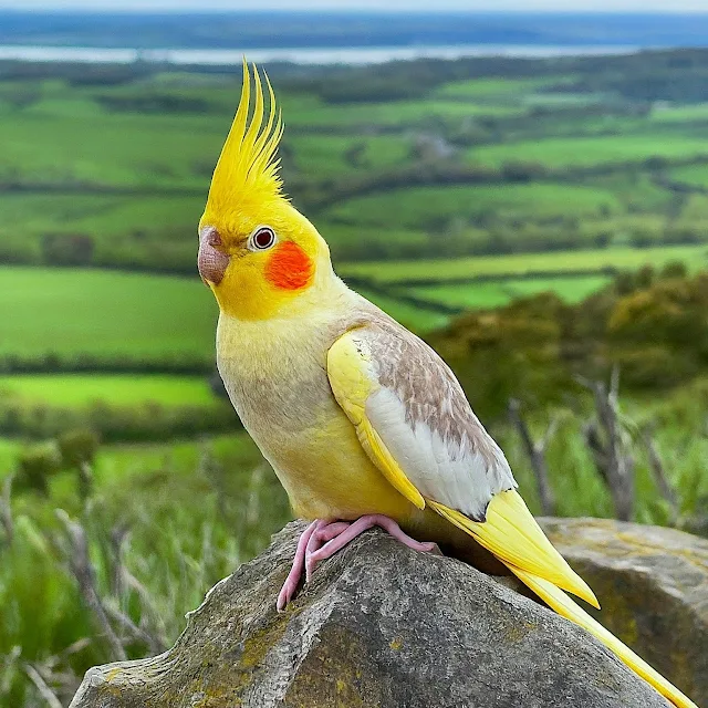 Cockatiel bird image showcase