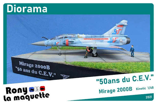 Diorama Mirage 2000B "50ans du C.EV".