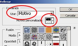 Los motivos en Photoshop