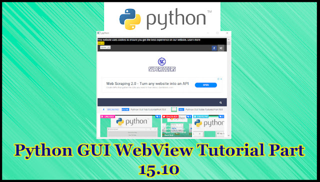 Python GUI WebView Tutorial Part 15.10