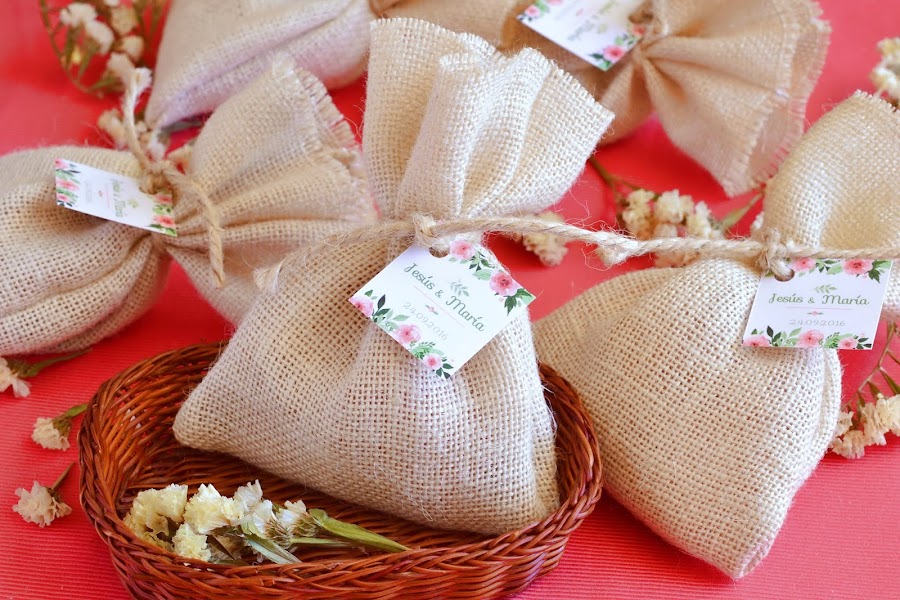 saquitos aromaticos detalles naturales boda