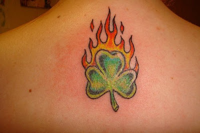 Irish back tattoo