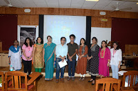 Rajat Chaudhuri with students of St Andrews College, Mumbai