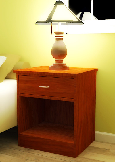 Plywood Open Nightstand