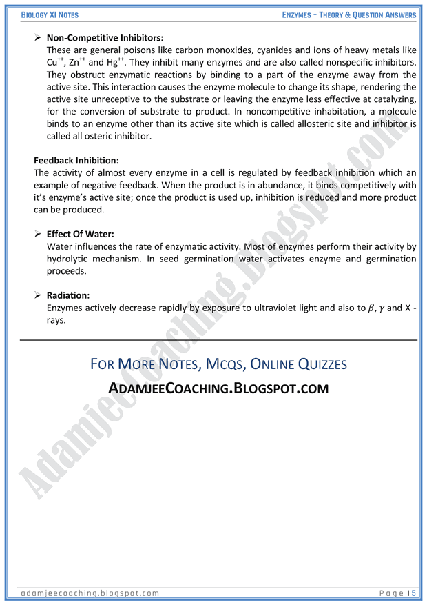 the-enzymes-descriptive-question-answers-biology-11th