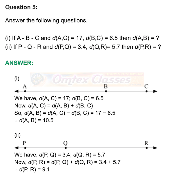 MHB Class 9 Mathematics Part II  Chapter   1. Basic concepts in Geometry