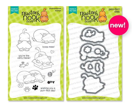  Newton's Antics stamp set and Die set by Newton's Nook Designs #die #newtonsnook #cat #stamps