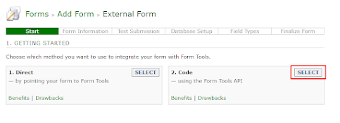 可搭配PHP和SQL的表單開源工具_Form tools(3):Add Form by External Code Type