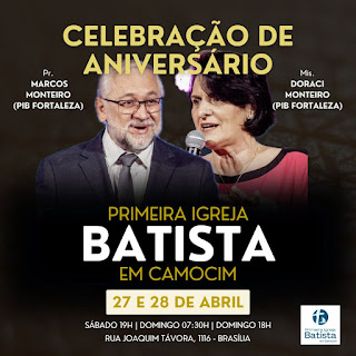 Primeira Igreja Batista de Camocim celebra 35 anos de sua fundação com programação especial