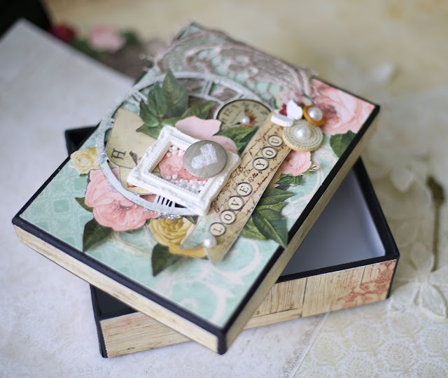 Gift box by Evgenia Petzer using Juliet collection Bo Bunny