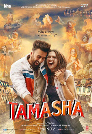 Poster Of Tamasha 2015 DVDScr 720P Full Hindi Movie Watch Online Free Download