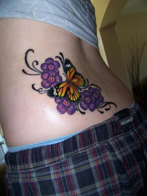 Fast N Fabulous : BUTTERFLY TATTOO BLK/PURPLE [BUTTERFLY TATTOO] - $87.50