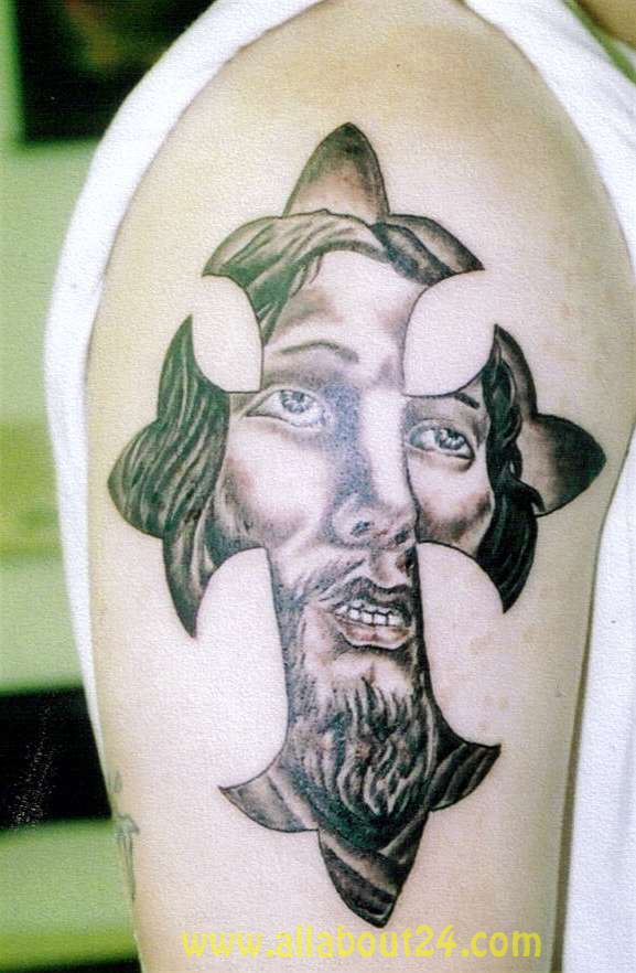 jesus on cross tattoo. some Jesus cross tattoos