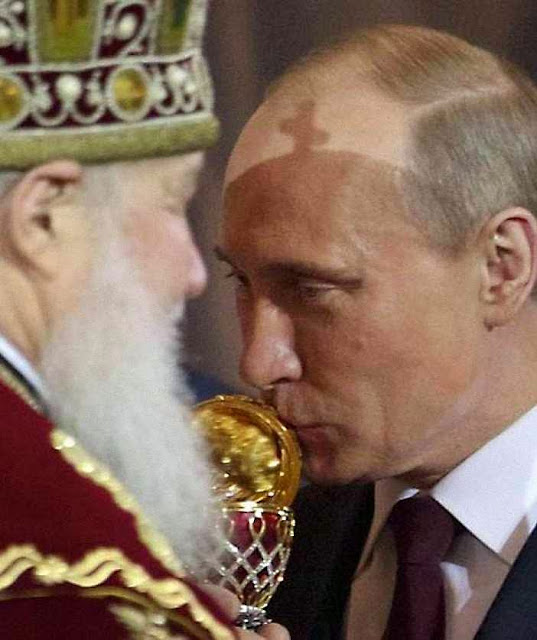 A desinformação russa veicula no Ocidente  que Putin teria a “missão providencial” de salvar o cristianismo