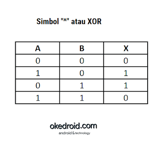 Tabel Kebenaran XOR Operator Bitwise Java
