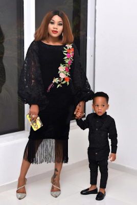 Image result for Beautiful photos of Toyin Lawani and son