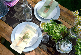 Pure Bliss- Outdoor Tablescape-Weekly Blog Link Up Party-Treasure Hunt Thursday- From My Front Porch To Yours