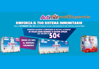 Concorso Actimel vinci 210 buoni spesa Coop da 50€