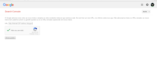 como adicionar a url do seu site ou blog ao google