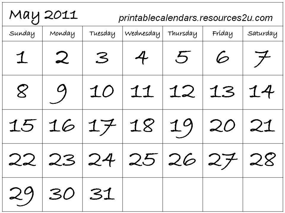 may 2011 calendar. may 2011 calendar template.