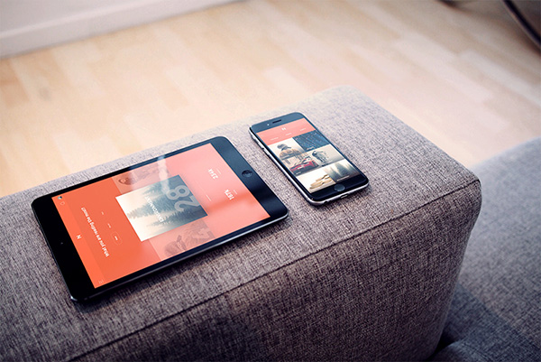 Smartphone & Tablet Mockup PSD Terbaru Gratis - iPad + iPhone Photorealistic PSD Mockup