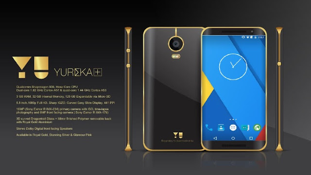 Rs.9999 Priced Yu Yureka Plus Smartphone Launched in India