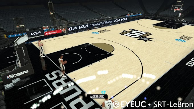 San Antonio Spurs 2022-2023 Regular Court (8K) by SRT-LeBron | NBA 2K23 