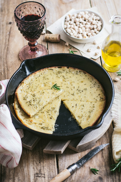 Farinata di ceci cuite à la poele