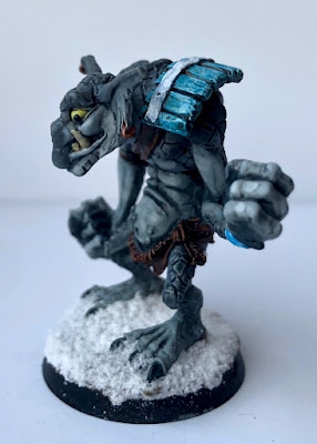 Blood Bowl Old School Troll 2 Conversion Painted with Snowbase Side 2