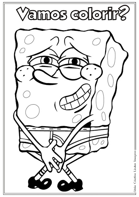 Desenho do Bob Esponja para colorir