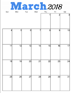 free 2018 monthly calendar