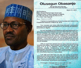 Image result for Obasanjo’s Letter To President Buhari