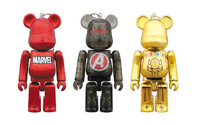 HappyKuji Exclusive Avengers: Endgame 100% Be@rbrick Keychain Series by Medicom Toy