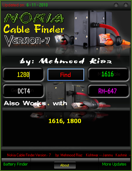 Nokia New Cable Finder Version-7 Free Download