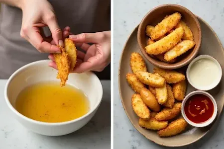 Seasoning potato wedges before baking