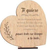 Tarjetas Felicitacion San Valentin madera