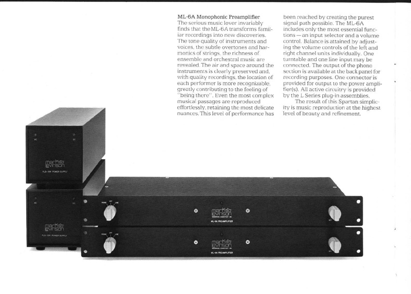 mark levinson ml-2. You were a Levinson dealer at