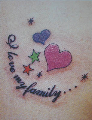 Star tattoo - ??????????????? ; Heart tattoo - ??????????????