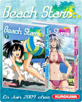 anime girls beach stars