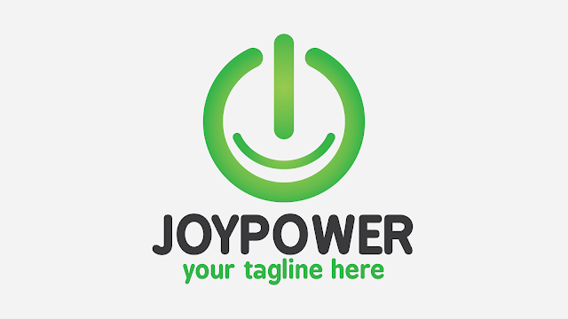 joypower free business logo design template force joie hapiness human humain pouvoir