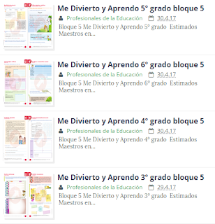 Bloque 5 Me divierto y Aprendo - Material Educativo Club