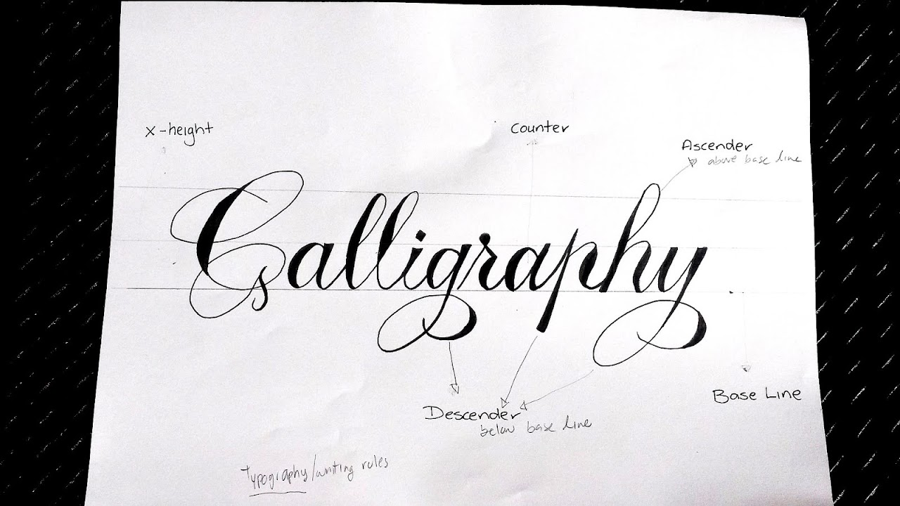 Ballpoint Pen Calligraphy