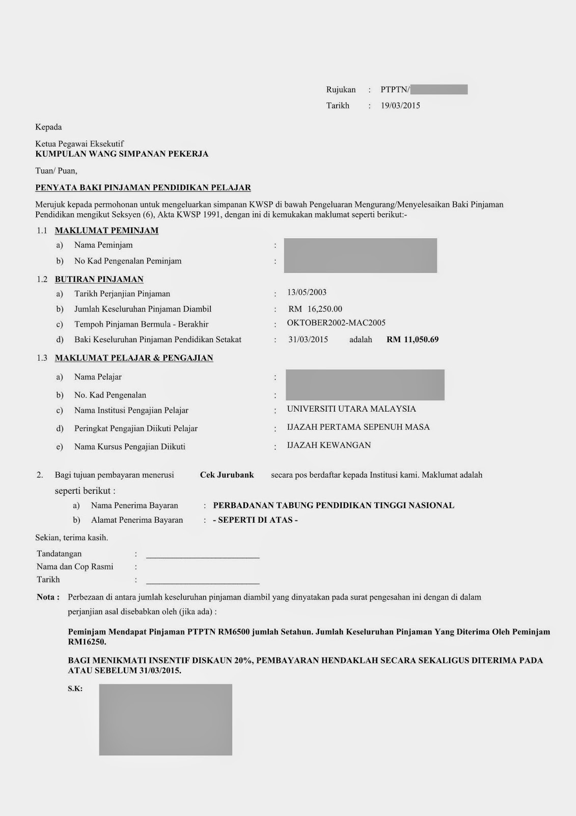 Surat Rasmi Untuk Kwsp - Muharram k Surat Rasmi Untuk Kwsp - Muharram k