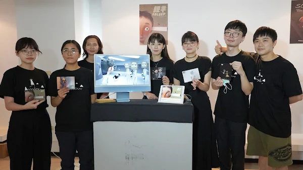 ▲大葉大學多媒體學程學生的動畫眠羊，在畢業展時就受到肯定。（記者林明佑翻攝）