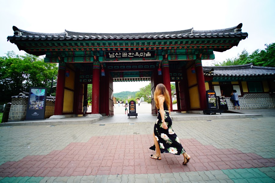 Namsangol Hanok village, N Seoul Tower, Seoul